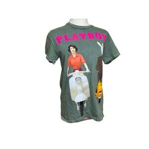 Playboy  fun Green Tee Shirt. Size Small